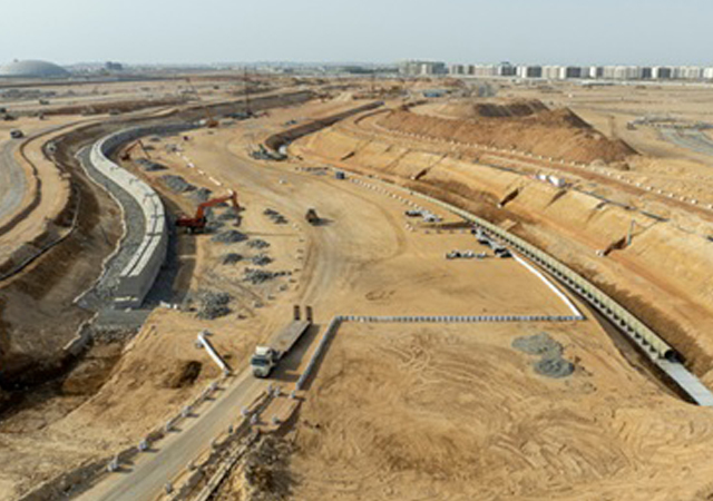 Approximately 80 per cent of the excavation work on a segment of the MARAFY canal has been completed.